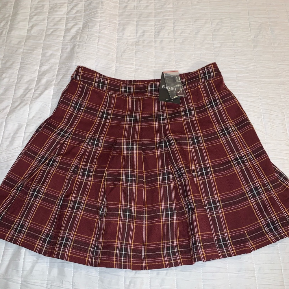 Mini plaid skirt